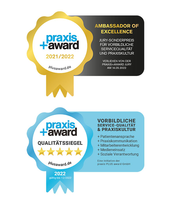 Dr. Ghiassi erhält PraxisPLUS Award Qualitätssiegel mit 5 Sternen